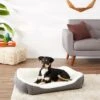 Frisco Sherpa Rectangular Bolster Dog Bed -Pet Supply Store 129483 MAIN. AC SS1800 V1566334977