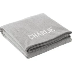 Frisco Faux Linen Personalized Dog & Cat Blanket -Pet Supply Store 234954 PT2. AC SS1800 V1597843555