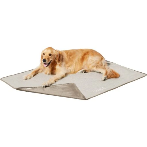 Frisco Faux Linen Personalized Dog & Cat Blanket, Beige, Large -Pet Supply Store 252621 PT1. AC SS1800 V1604675108