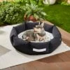 Frisco Indoor/Outdoor Deep Dish Cuddler Bolster Cat & Dog Bed -Pet Supply Store 262150 MAIN. AC SS1800 V1619807932