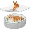 Frisco Sherpa Dog & Cat Blanket & Frisco Sherpa Hexagon Bolster Cat & Dog Bed -Pet Supply Store 303598 MAIN. AC SS1800 V1623064658