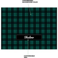 Frisco Personalized Plaid Sherpa Cat & Dog Blanket, 30" X 40" -Pet Supply Store 303832 PT3. AC SS1800 V1637609812