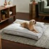 Frisco Personalized Silver Bolstered Bed With Silver Check Bolster -Pet Supply Store 311770 MAIN. AC SS1800 V1633102660