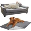 Frisco Sofa Pet Bed With Removable Cover & Frisco Eyelash Cat & Dog Blanket -Pet Supply Store 319504 MAIN. AC SS1800 V1630624595